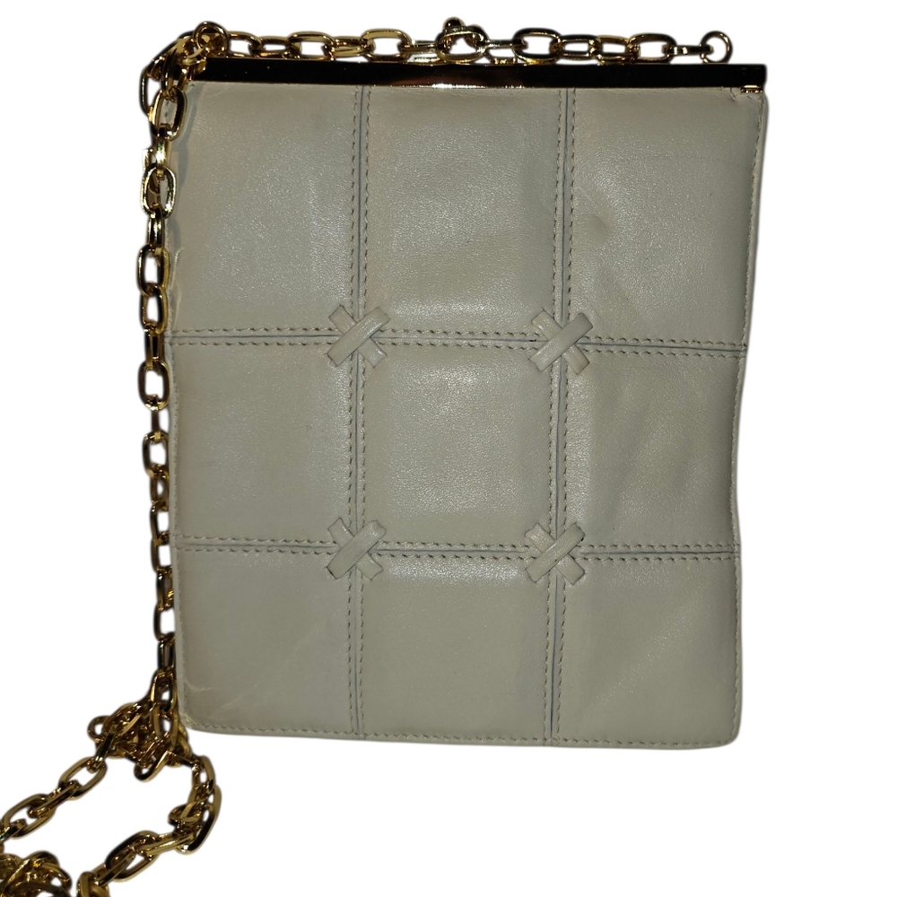 Vintage Valerie Stevems, Elegant Off White Crossbody Bag